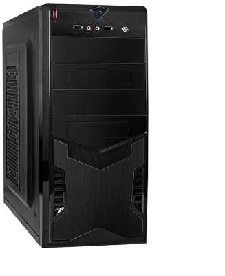 Exegate EX280385RUS Корпус Miditower Exegate CP-604 Black, ATX, <без БП>, 2*USB, Audio
