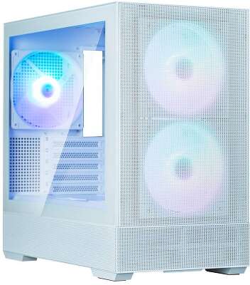 Корпус Zalman P30 Air White Mini-Tower Micro ATX/mini-ITX, без БП, Steel, Plastic , Tempered Glass, 3x140mm ARGB