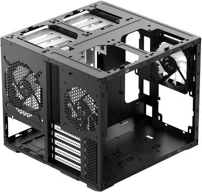 Корпус ПК без блока питания/ Case Fractal Design Node 804, Mini-Tower, 3x120mm, 2xUSB-A 3.2 mATX, mITX Black