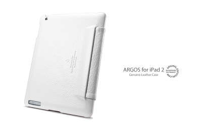 Кожаный чехол SGP Leather Case Argos для iPad 2, белый [SGP07935]