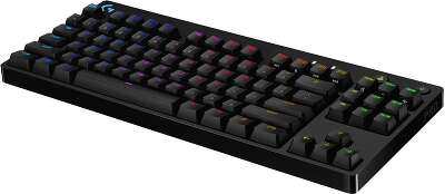Клавиатура игровая Logitech G PRO TKL Black |920-009393| 89 клавиш (2 дополнительных), без цифрового блока, RGB-подсветка, съемный кабель 1,8м