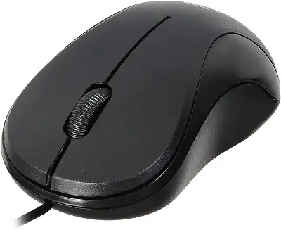 Мышь Оклик 115S черный оптическая 1200dpi USB для ноутбука 3but (711636)