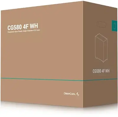 Корпус Deepcool CG580 4F WH белый без БП ATX 6x120mm 3x140mm 2xUSB3.0 audio bott PSU
