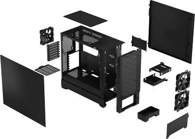 Корпус Fractal Design Pop Air Black Solid, черный, ATX, Без БП (FD-C-POA1A-01)