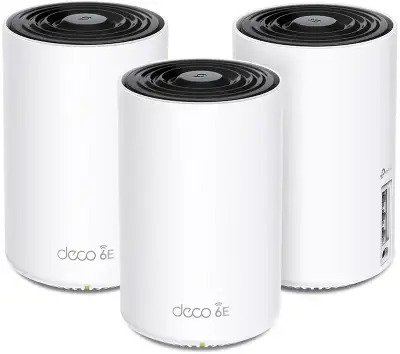 Бесшовный Mesh роутер TP-Link Deco XE75 (DECO XE75(3-PACK)) AXE5400 10/100/1000BASE-TX белый (упак.:3шт)