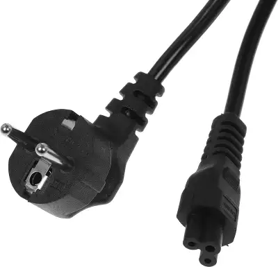 Кабель питания для ноутбуков GoPower 00-00024056, 1.8м, Schuko(S22)- C5, 2.5А, пакет {100}