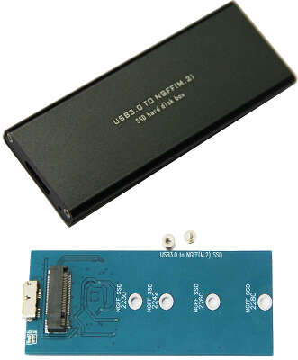 ORIENT 3502U3 Внешний контейнер, USB 3.0 для SSD M.2 (NGFF) SATA 6Gb/s (ASM1153E), поддержка TRIM, черный