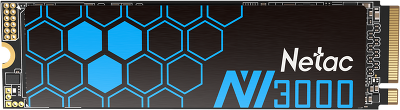 SSD накопитель Netac SSD NV3000 500GB PCIe 3 x4 M.2 2280 NVMe 3D NAND, R/W up to 3100/2100MB/s, IOPS(R4K) 200K/150K, TBW 300TB, with heat sink, 5y wty