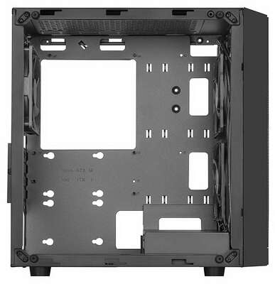 Корпус Silverstone SST-PS15B-PRO Precision Mini Tower Micro ATX Computer Case, tempered glass, 2x 120mm ARGB, 1x ARGB Controller, black