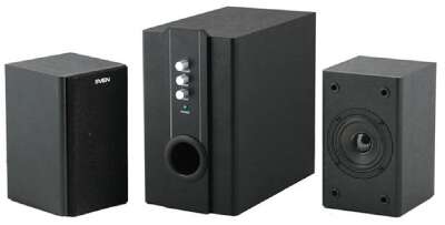SVEN SPS-820,черная кожа/черный {2.1, 2 сат. + сабвуфер,18 Вт + 2 х 10 Вт (RMS) ,усил.- 20-20000 Гц}