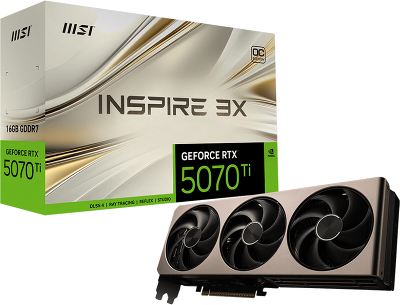 MSI GeForce RTX 5070 Ti 16G INSPIRE 3X OC