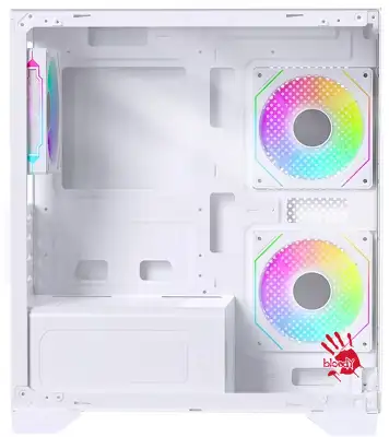 Корпус Bloody BD-CC103F белый без БП mATX 7x120mm 1xUSB2.0 1xUSB3.0 audio bott PSU