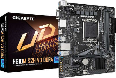 Материнская плата mATX LGA1700 GIGABYTE H610M S2H V3 DDR4