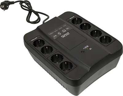 PowerCom Spider SPD-850N ИБП {OffLine, 850VA/510W, Tower, 8xEURO: 4 с резервным питанием, 4 с фильтрацией} (332715)