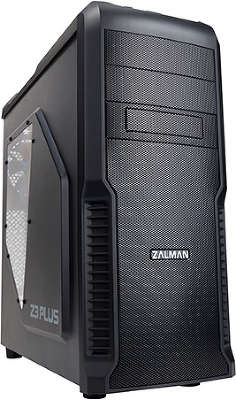 Корпус ZALMAN Z3 PLUS чёрный (без б,п) midiATX 2.03