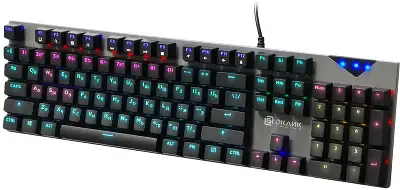 Клавиатура Оклик 935G RAGNAR механическая черный USB Multimedia for gamer LED (подставка для запястий)