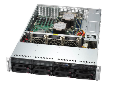 Серверная платформа Supermicro SuperServer 2U 621P-TR noCPU(2)4th GenScalable(MCC Carrier)/TDP 300W/no DIMM(16)DDR5/ noHDD(8)LFF/6xLP,M2/2x1GbE/2x1200W