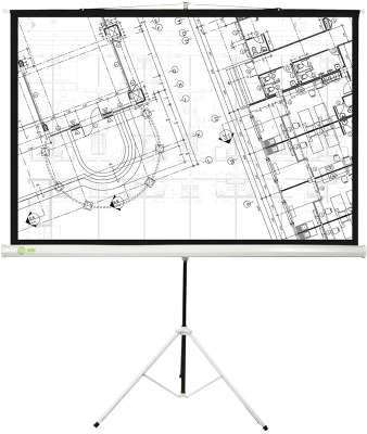 Экран напольный Cactus 127x127см Triscreen CS-PST-127X127 1:1