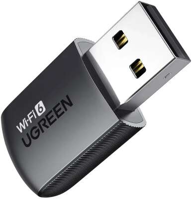 Адаптер UGREEN CM762 (35264) AX900 USB-A Dual Band Wi-Fi Adapter. черный