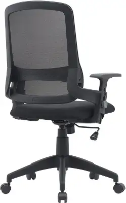 Кресло Cactus CS-MC313-BK черный сетка/ткань низк.спин. крестов. пластик пластик черный