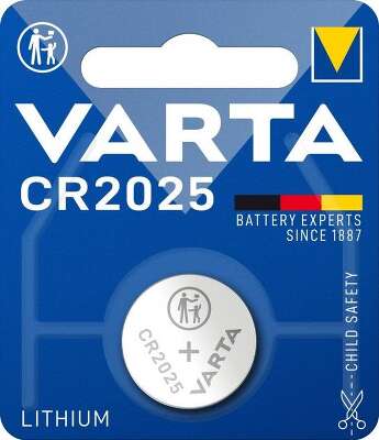 Батарея Varta Electronics BL1 Lithium CR2025 (1шт) блистер