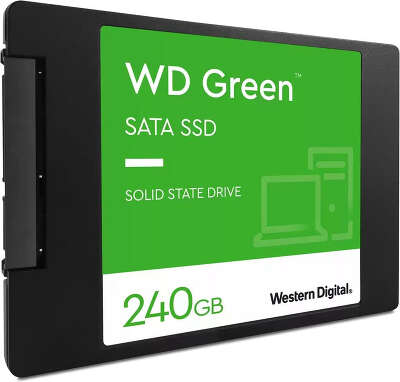 Твердотельный накопитель 2.5" SATA3 240Gb Western Digital WD Green [WDS240G3G0A] (SSD)