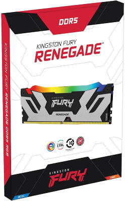 Память DDR5 2x48GB 6000MHz Kingston KF560C32RSAK2-96 Fury Renegade XMP RGB RTL Gaming PC5-48000 CL32 DIMM 288-pin 1.35В single rank с радиатором Ret