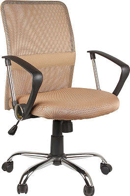 Кресло офисное COLLEGE H-8078F-5 Бежевый, ткань, сетчатый акрил