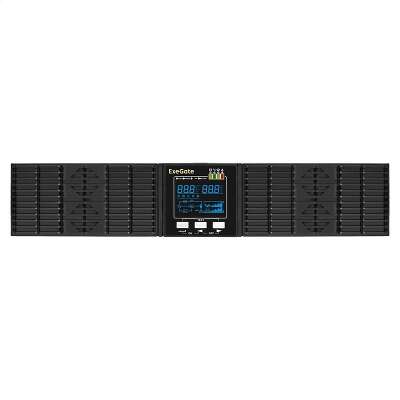 Exegate EX297667RUS ИБП On-line ExeGate PowerExpert ULS-2000.LCD.AVR.6C13.USB.RS232.SNMP.BC.2U <2000VA/2000W, On-Line, PF=1, LCD, 6*C13, RS232, USB, SNMP-slot, встроенные батареи 12V 7.2Ah - 6шт, бата