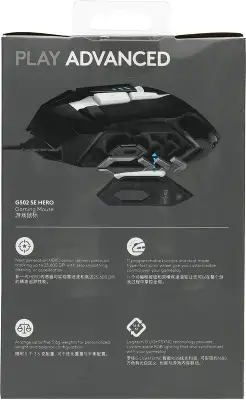 Мышь Logitech G502 SE HERO черный/белый лазерная 16000dpi USB 11but (910-005732)
