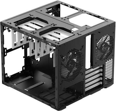 Корпус ПК без блока питания/ Case Fractal Design Node 804, Mini-Tower, 3x120mm, 2xUSB-A 3.2 mATX, mITX Black
