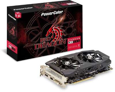 Видеокарта PowerColor AMD Radeon RX 580 Red Dragon 8Gb DDR5 PCI-E DVI, HDMI, DP