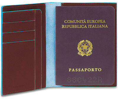 Обложка для паспорта Piquadro Blue Square PP1660B2/MO коричневый натур.кожа