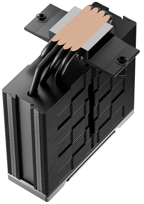 Кулер для процессора DEEPCOOL AK400 G2 LGA1851/1700/1200/115X/AM5/AM4 (12шт/кор, TDP 220W, PWM, Fan 120mm, 4 тепл. Трубки, Wood-grain top cover, черный) RET (R-AK400G2-BKNNMN-GJD)