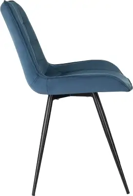 Стул для дома Бюрократ CH-K2 синий Holland 58 металл черный на ножках (CH-K2_1/HL58)