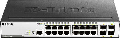 Коммутатор D-Link DGS-3000-20L/B1A 16G 4SFP управляемый