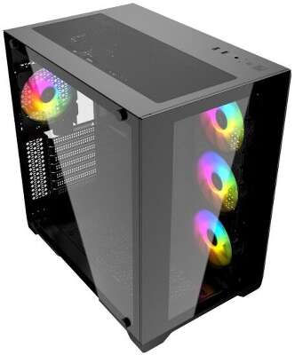 Корпус PowerCase CVBA-L4, черный, ATX, Без БП (CVBA-L4)