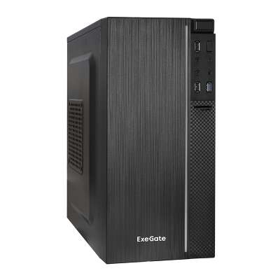 Корпус ExeGate mEVO-9302-RGB, черный, mATX, Без БП (EX287882RUS)