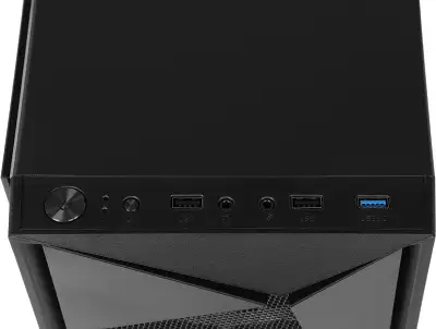 Корпус AeroCool Glider-G, черный, ATX, Без БП (Glider Cosmo-G-BK-v1)