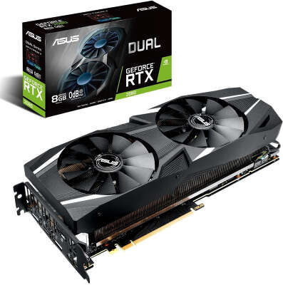 Видеокарта ASUS nVidia GeForce RTX 2080 DUAL-RTX2080-8G 8Gb GDDR6 PCI-E HDMI, 3DP