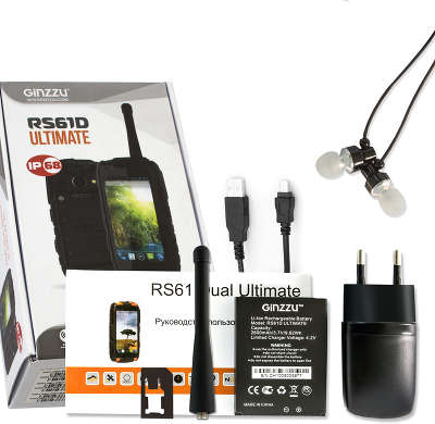 Смартфон-рация GINZZU RS61D Ultimate защищенный