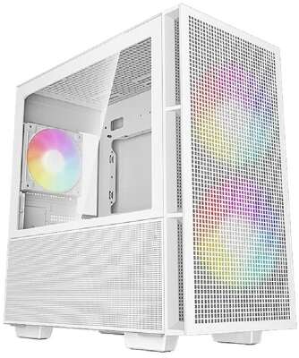 Корпус MiniTower Deepcool CH360 white (mATX, без БП, ARGB, USB3.2 Type-A + USB3.2 Type-C) (R-CH360-WHAPE3-G-1)
