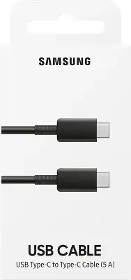 Кабель Samsung EP-DN975 EP-DN975BBEGWW USB Type-C (m)-USB Type-C (m) 1м черный коробка (упак.:1шт)