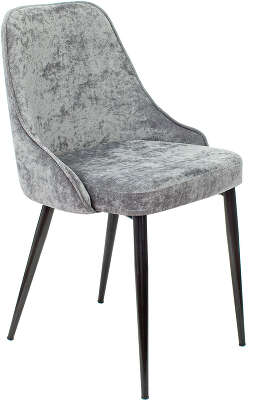 Стул для дома Бюрократ KF-5_2 комплект 2шт серый Light 19 металл черный на ножках (KF-5/LT19_2)