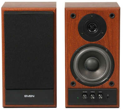 Колонки деревянные АС SPS-702 (40 Вт), орех