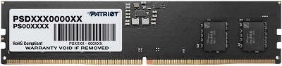 Модуль памяти DDR5 UDIMM 8Gb DDR5600 Patriot Memory Signature Line (PSD58G560041)