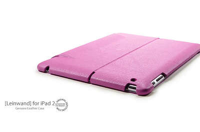 Кожаный чехол SGP Leather Case Leinwand для iPad 2, розовый [SGP07826]