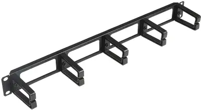 Кабельный органайзер Горизонтальный Hyperline CM-1U-PL односторонний кольца 1U шир.:19
