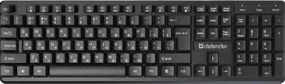 Defender Проводная клавиатура Elemental HB-239 RU, черн,104 кнопки+FN,1.8м