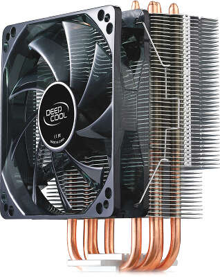 Кулер для процессора Deepcool GAMMAXX 400 BLUE BASIC Soc-/AM4/1150/1151/1155/1200/1700 4-pin Al+Cu 150W